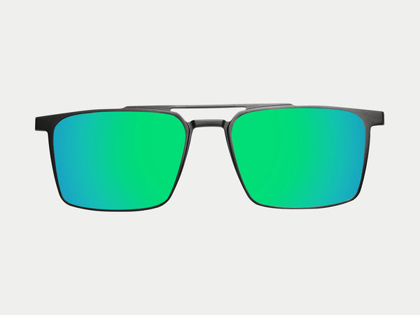 Color_Polarized Mirrored Green Lens