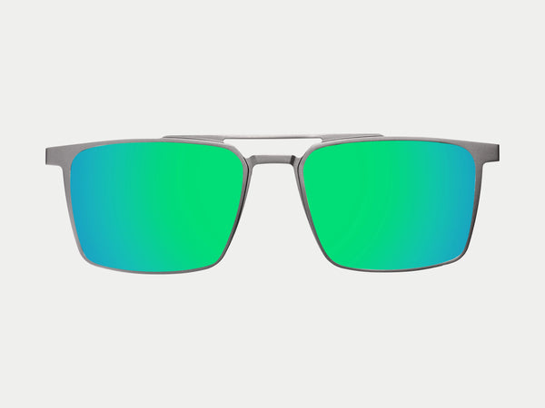 Color_Polarized Mirrored Green Lens