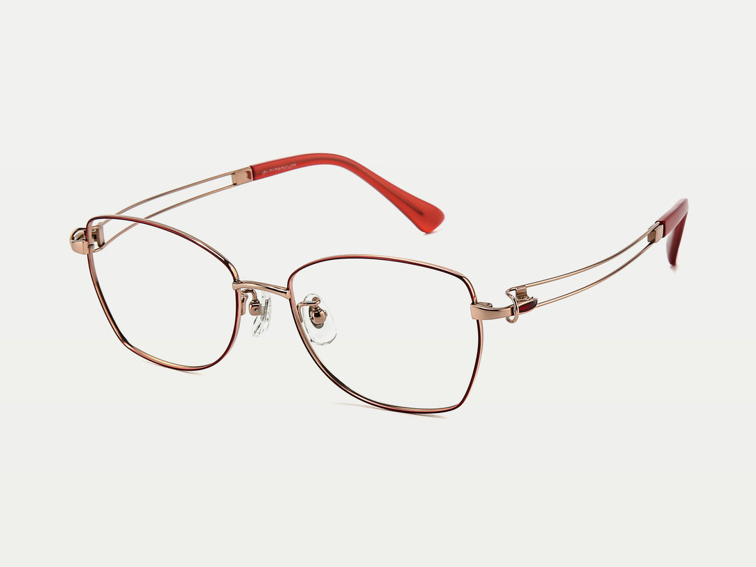 Bertha |  Lightweight Titanium Thin Wire Glasses | ZanyLen 2024 New Arrival