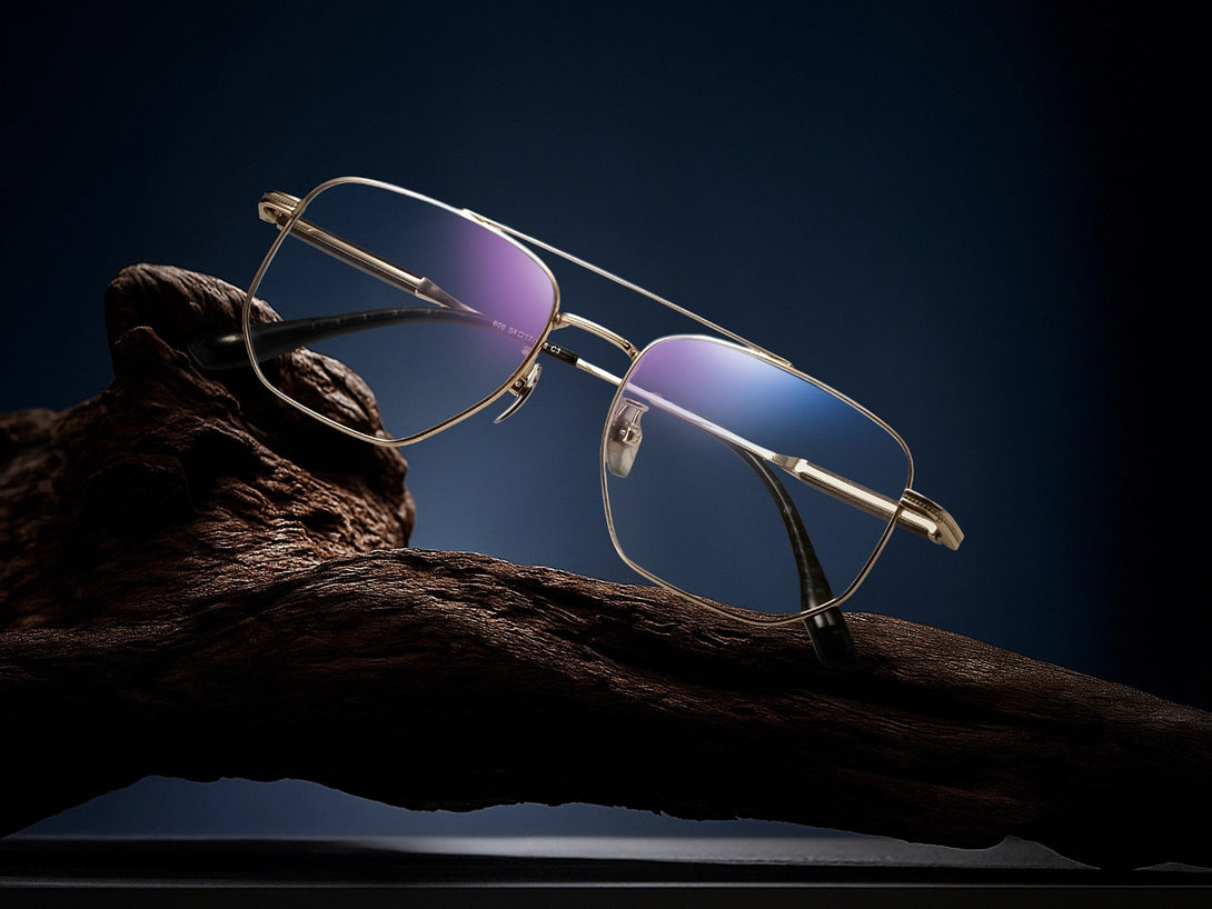 Brandon | Handmade Wooden Titanium Aviator Eyeglasses | ZanyLen New