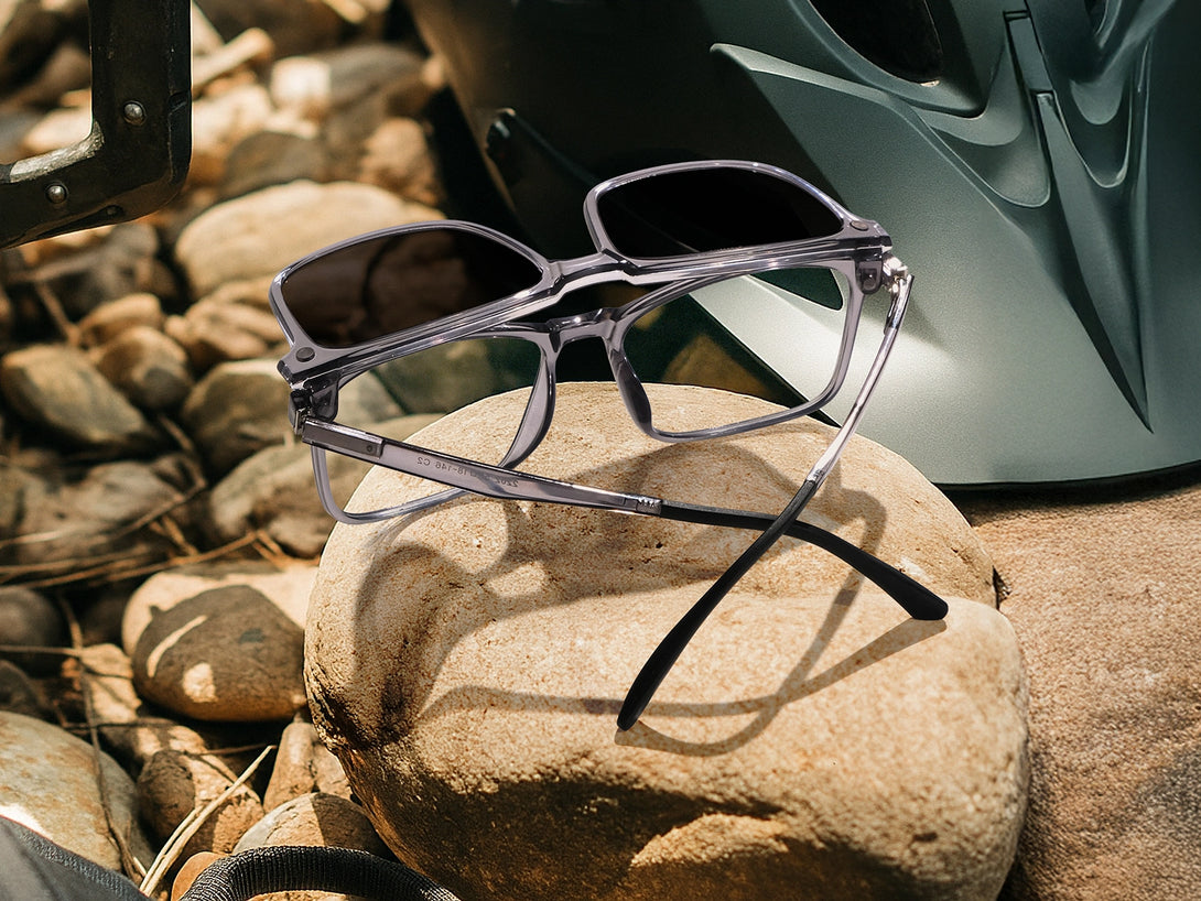 Brown | Magnetic Flip-up Clip-on Eyeglasses Sunglasses | ZanyLen 2025 New Arrivals