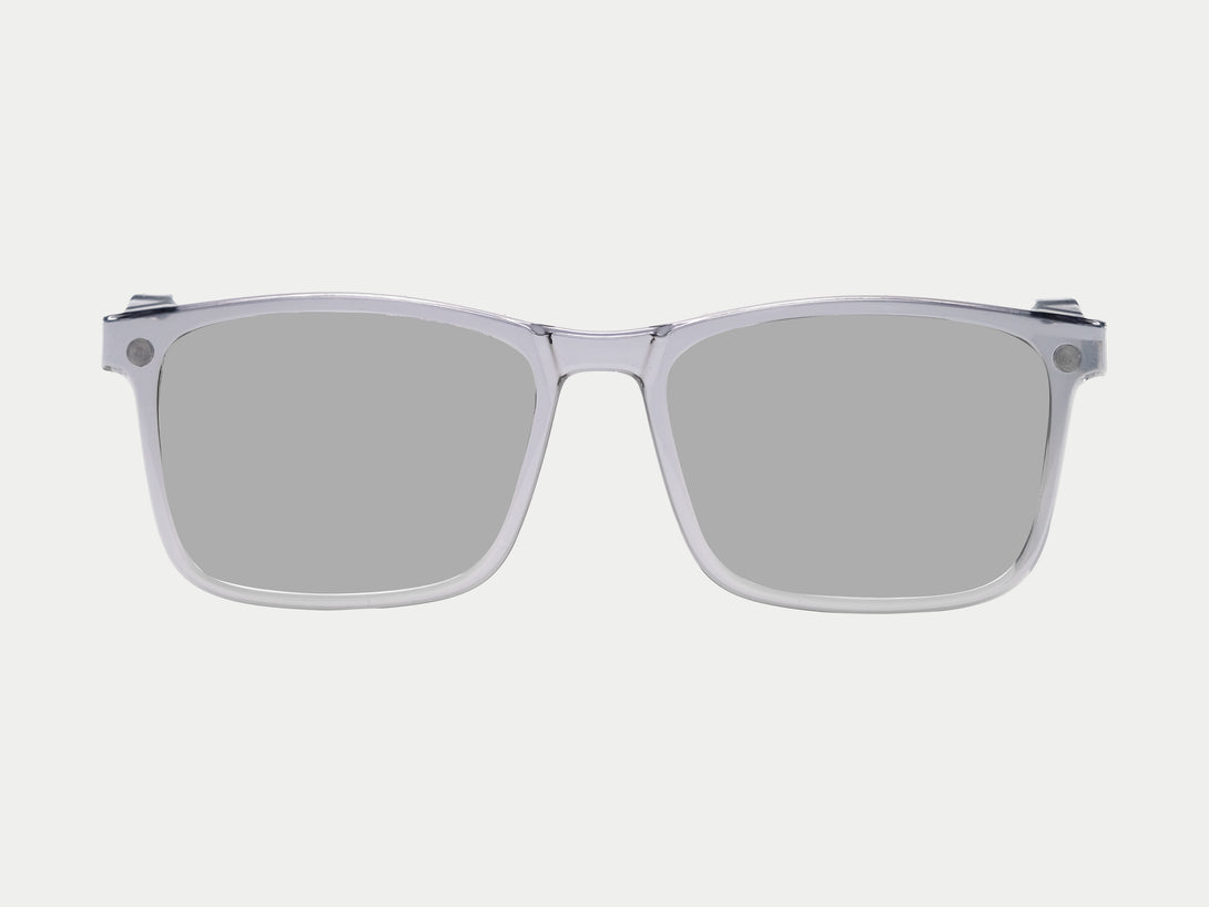 Brown Magnetic Clip-on | Gray Frame