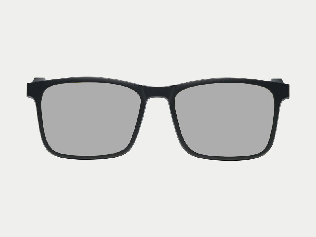 Brown Magnetic Clip-on | Black Frame