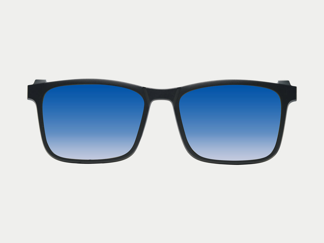 Brown Magnetic Clip-on | Black Frame