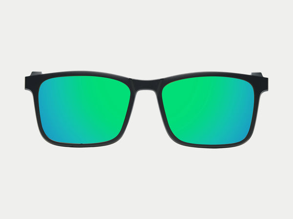 Color_Polarized Mirrored Green Lens