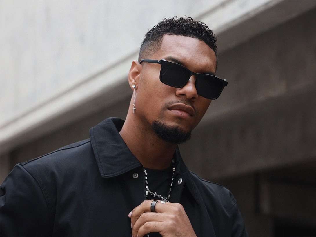 Brown | Rectangular TR90 Magnetic Flip-up Clip-on Eyeglasses Sunglasses | ZanyLen