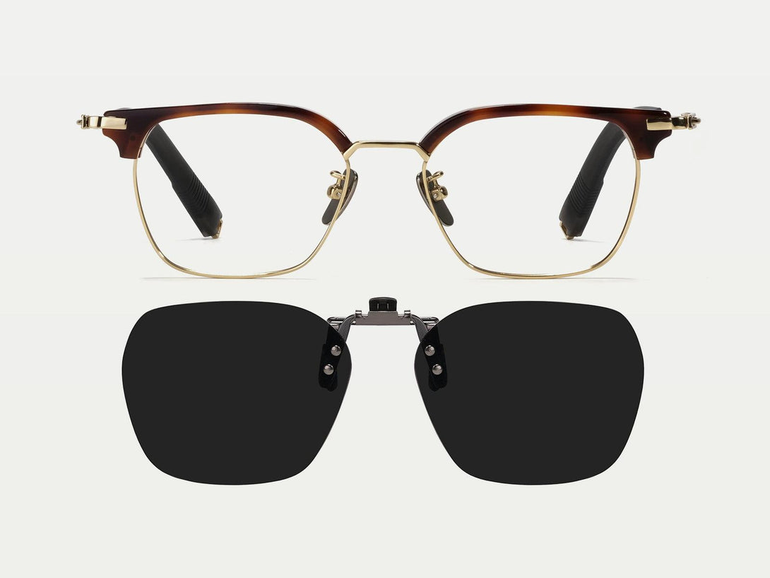 Santino | Retro Acetate Browline Titanium Eyeglasses | ZanyLen 2025 New Arrival