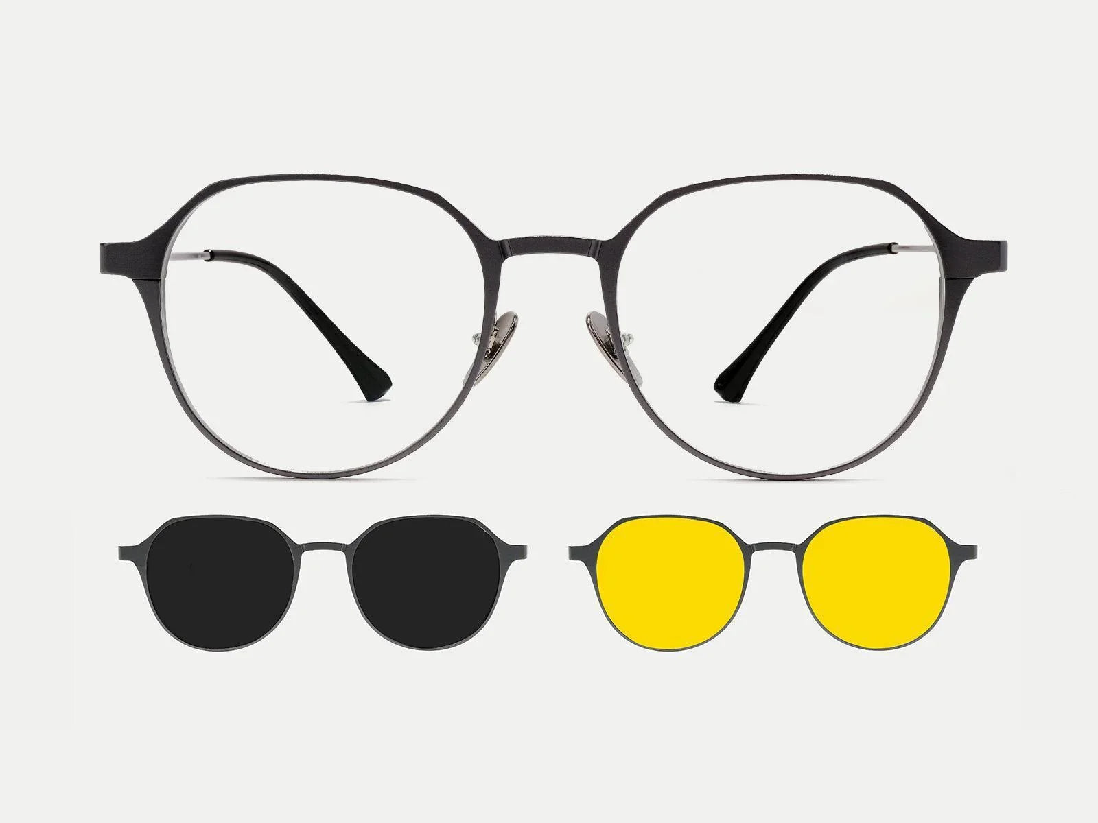 ZanyLen New Arrival Medium Oval Titanium Magnetic Clip-on