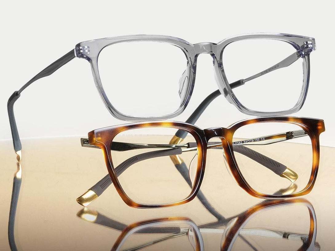 Cecil | Leisure Comfortable Rectangular Acetate Eyeglasses | ZanyLen New Arrival 2025