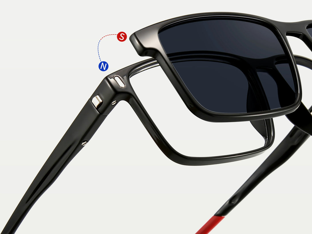 Colt | Magnetic Sporty Clip-on Eyeglasses Sunglasses | ZanyLen New