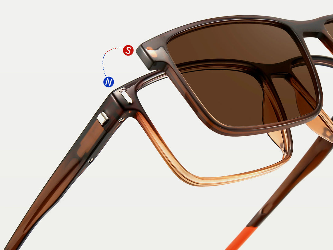 Colt | Magnetic Sporty Clip-on Eyeglasses Sunglasses | ZanyLen New