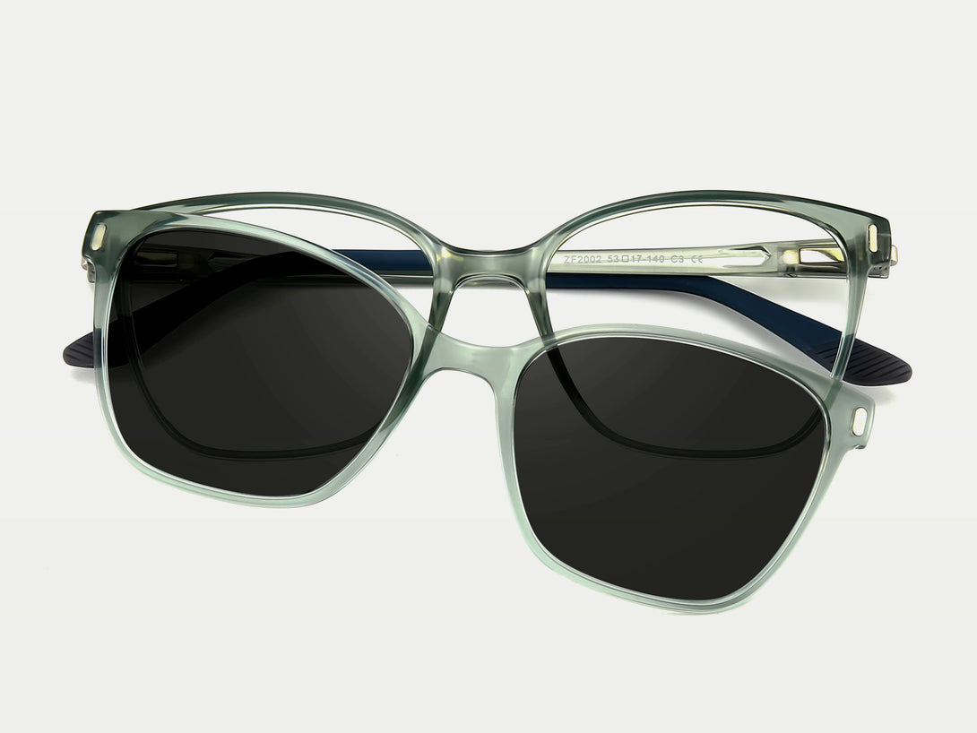 Morgan | Small-sized Magnetic Clip-on Eyeglasses Sunglasses | ZanyLen New