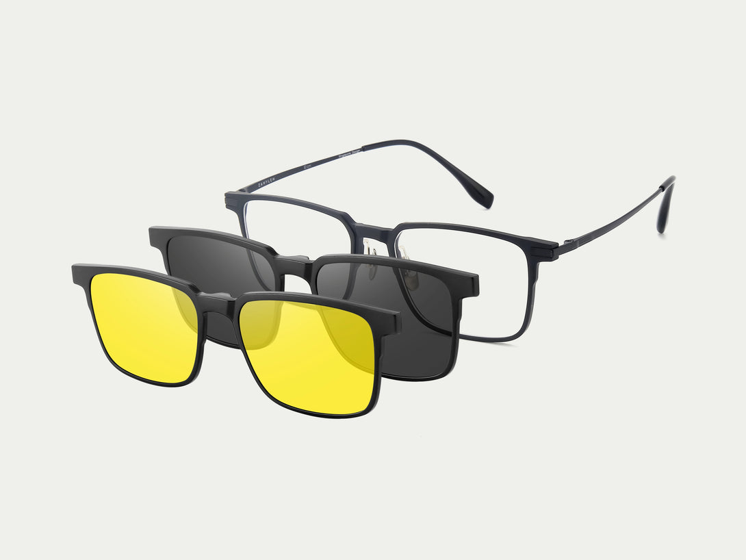Elon | Flexible Magnetic Clip-on Eyeglasses Sunglasses | ZanyLen New