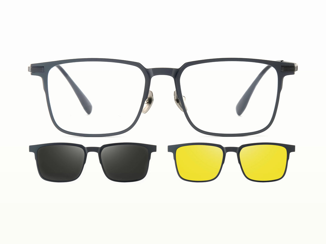 Elon | Flexible Magnetic Clip-on Eyeglasses Sunglasses | ZanyLen New