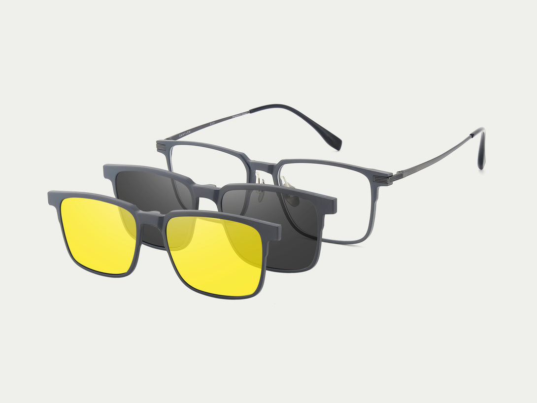 Elon | Flexible Magnetic Clip-on Eyeglasses Sunglasses | ZanyLen New