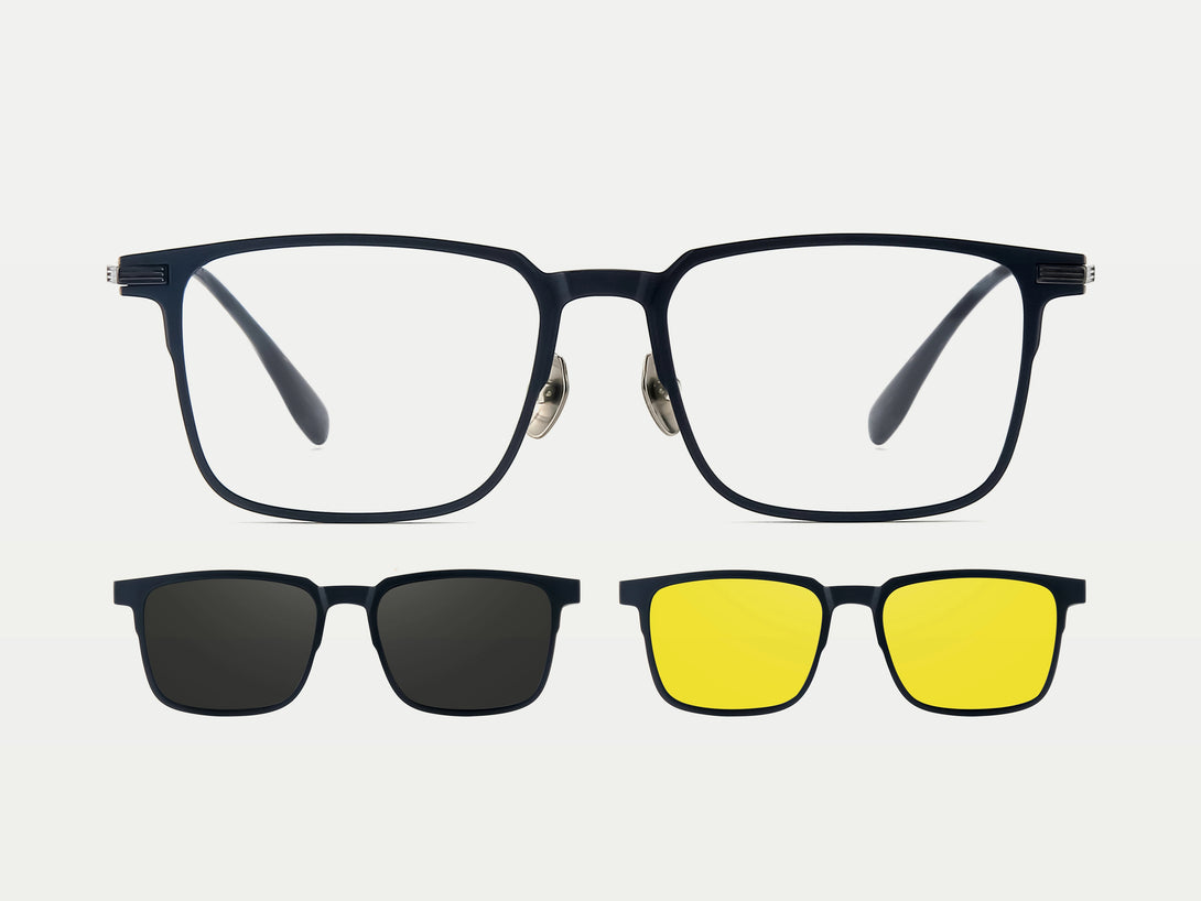 Elon | Flexible Magnetic Clip-on Eyeglasses Sunglasses | ZanyLen New