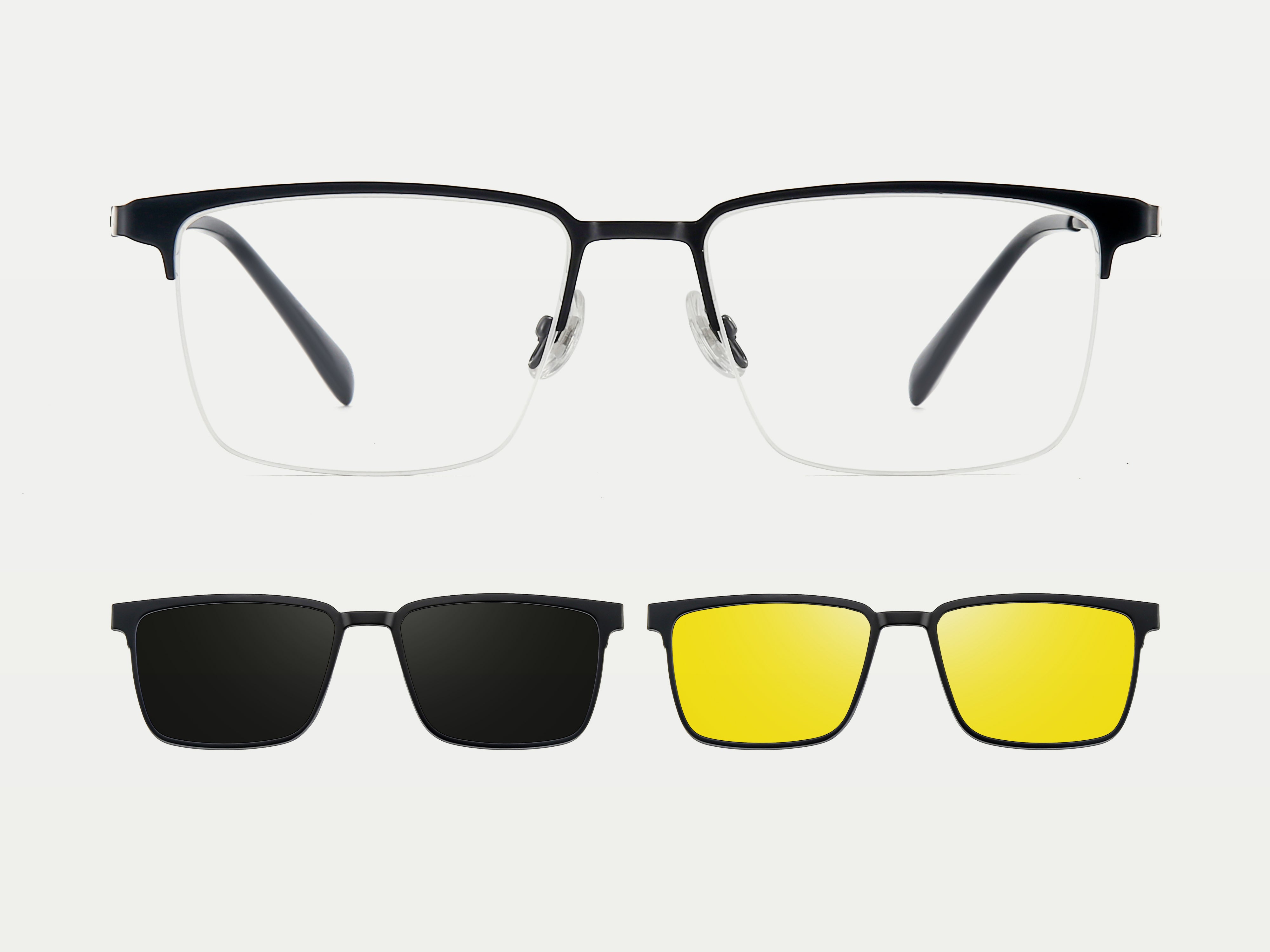 ZanyLen New Gavin Magnetic Flip-up Clip-on Eyeglasses Sunglasses