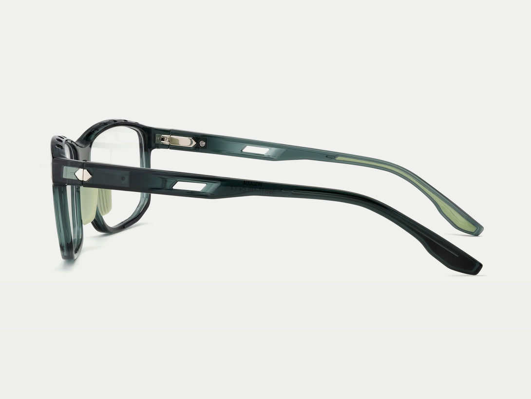 ZanyLen TR90 Rectangle Sporty Magnetic Clip-on Eyeglasses