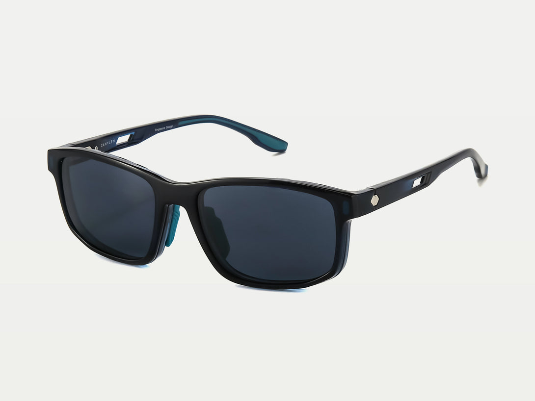 ZanyLen TR90 Rectangle Sporty Magnetic Clip-on Eyeglasses