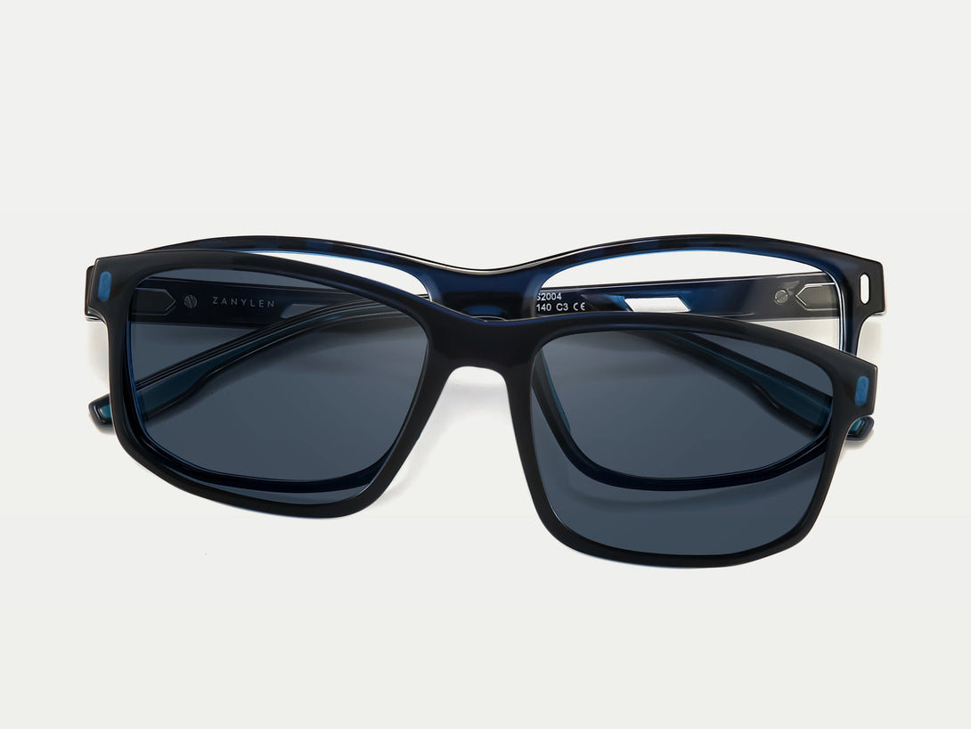 ZanyLen TR90 Rectangle Sporty Magnetic Clip-on Eyeglasses
