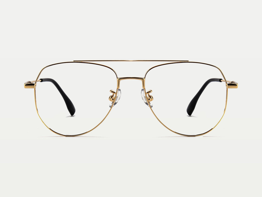 Wayne | Timeless Double Bridge Aviator Glasses | ZanyLen 2024 Best Seller