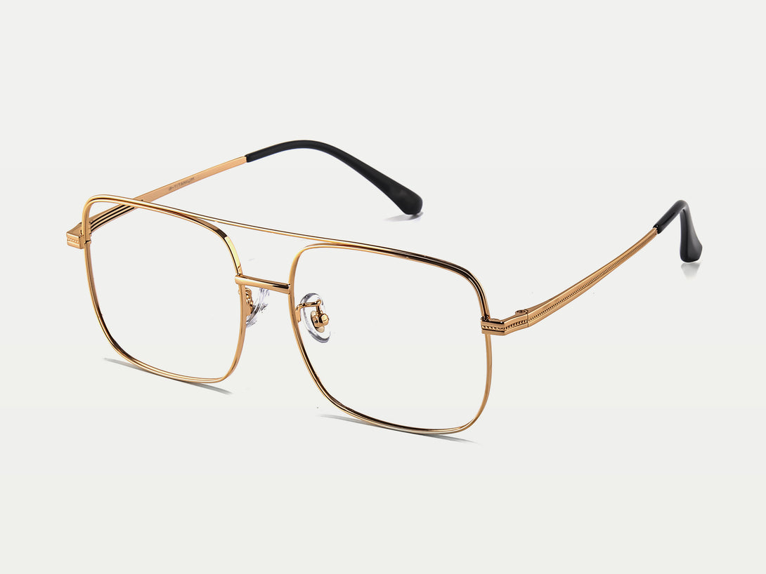 Archibald | Thin Wire Double Bridge Aviator Glasses | ZanyLen New Arrival