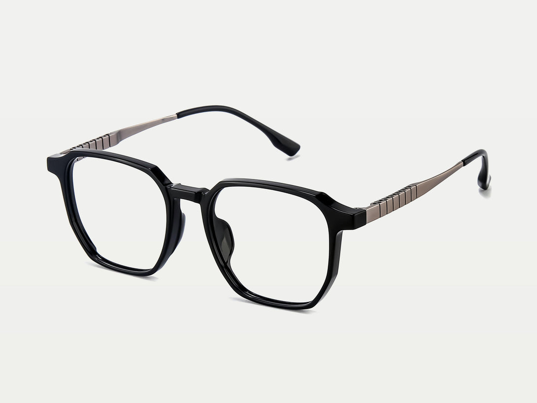 Ferdinand | ZanyLen Leisure Ombre Transparent Geometric Eyeglasses