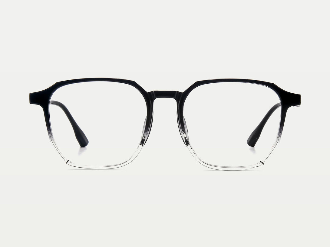 Ferdinand | ZanyLen Leisure Ombre Transparent Geometric Eyeglasses