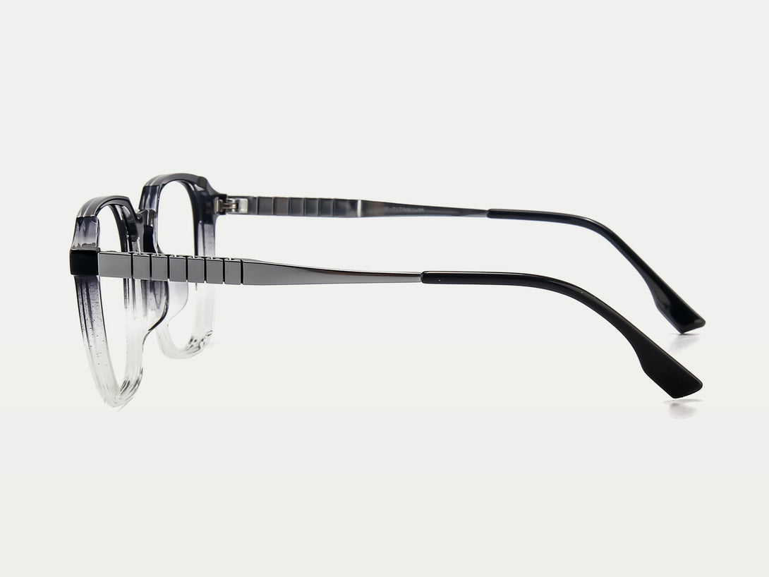 Ferdinand | ZanyLen Leisure Ombre Transparent Geometric Eyeglasses