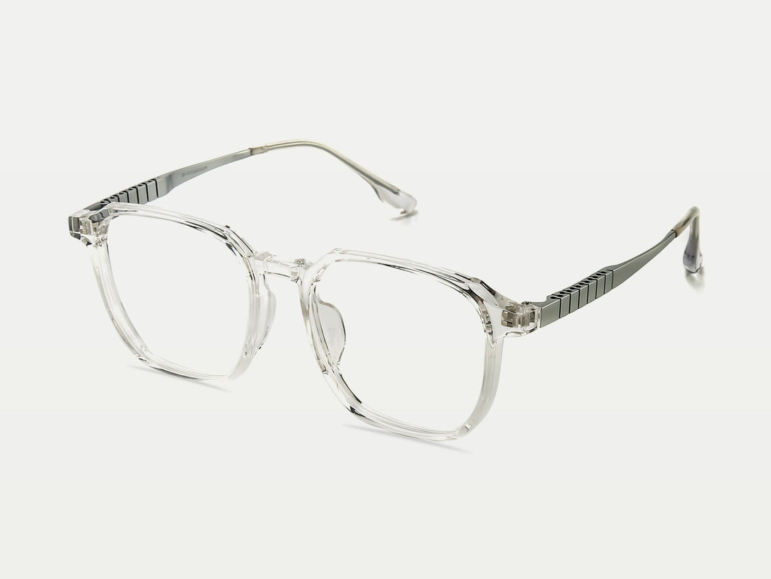 Ferdinand | ZanyLen Leisure Ombre Transparent Geometric Eyeglasses