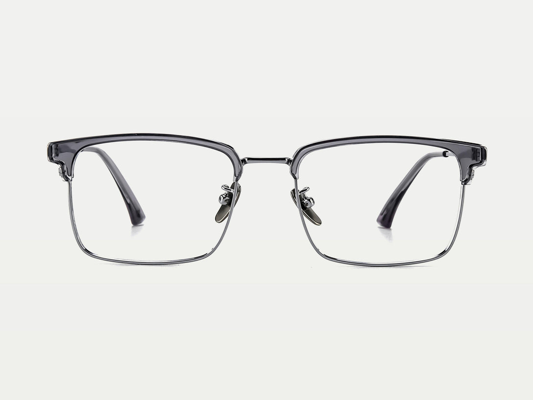 Dave | Leisure Acetate Browline And Titanium Eyeglasses