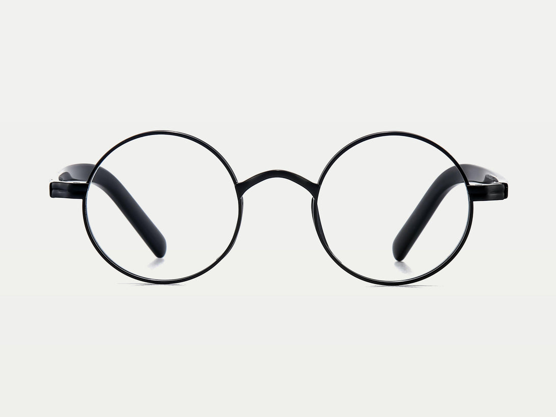 Kaleb | Unique Retro-Vintage Round Titanium And Acetate Eyeglasses