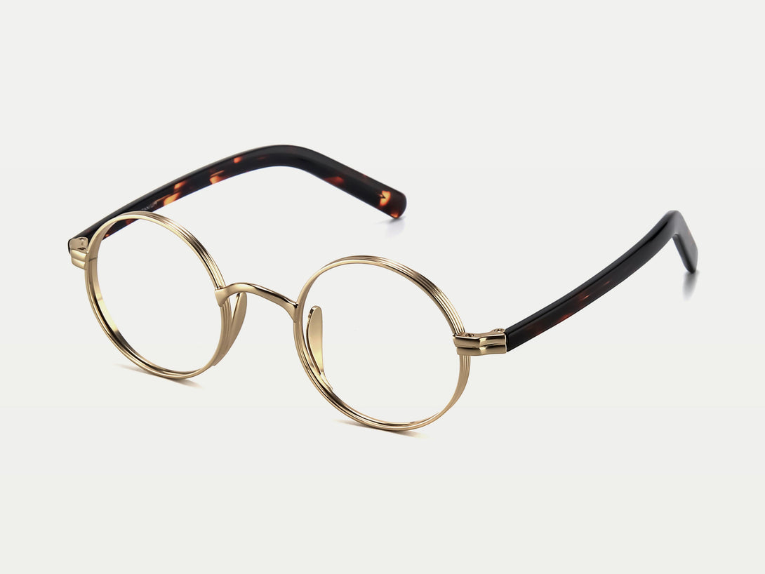 Kaleb | Unique Retro-Vintage Round Titanium And Acetate Eyeglasses