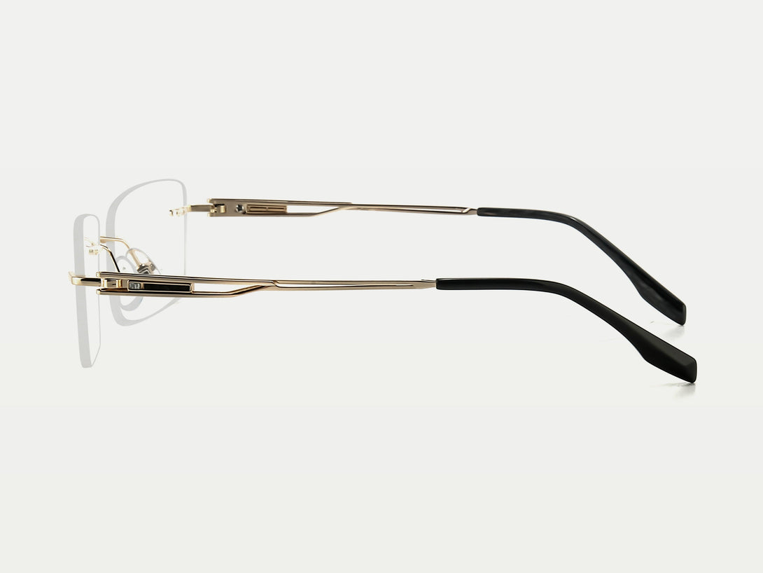 Bennett | Classic Superlight Rimless Rectangular Titanium Eyeglasses