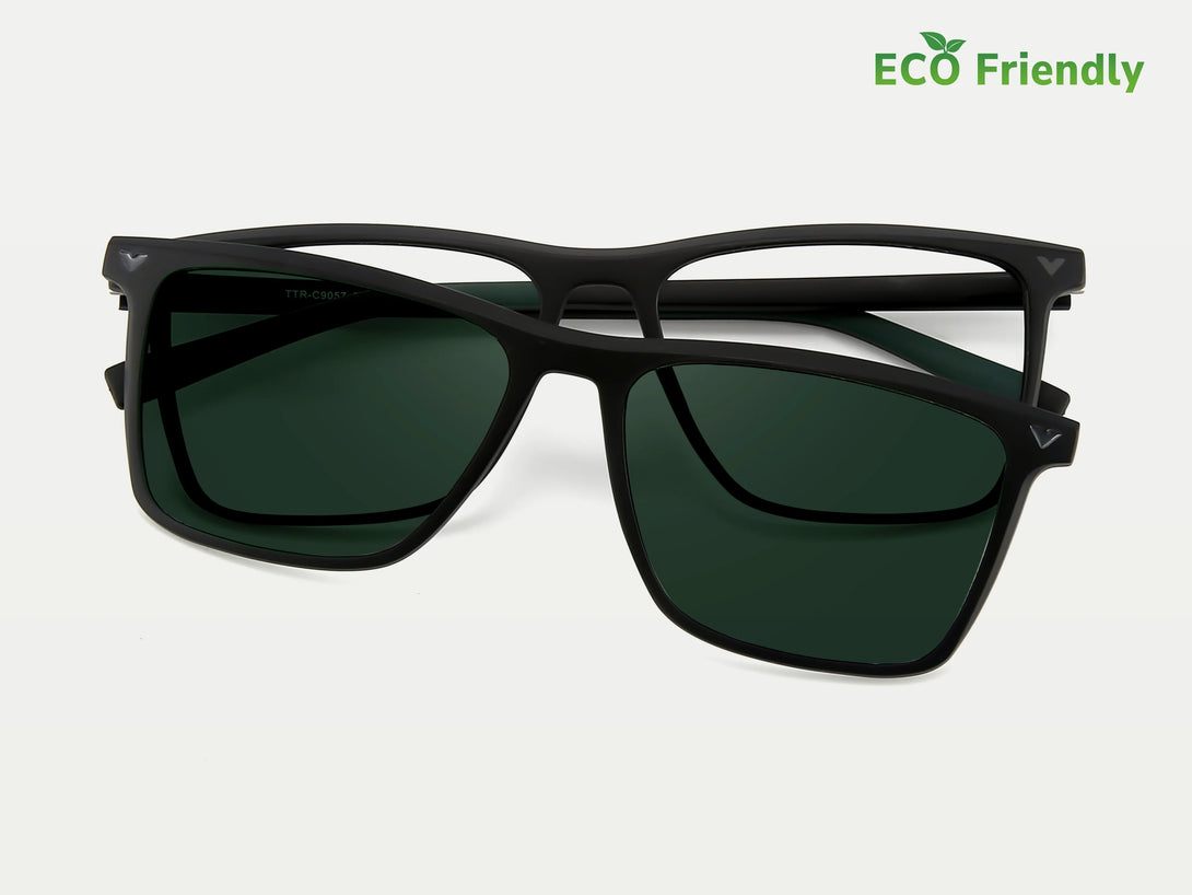 James | Eco-friendly TR Magnetic Clip-on Eyeglasses Sunglasses | ZanyLen New