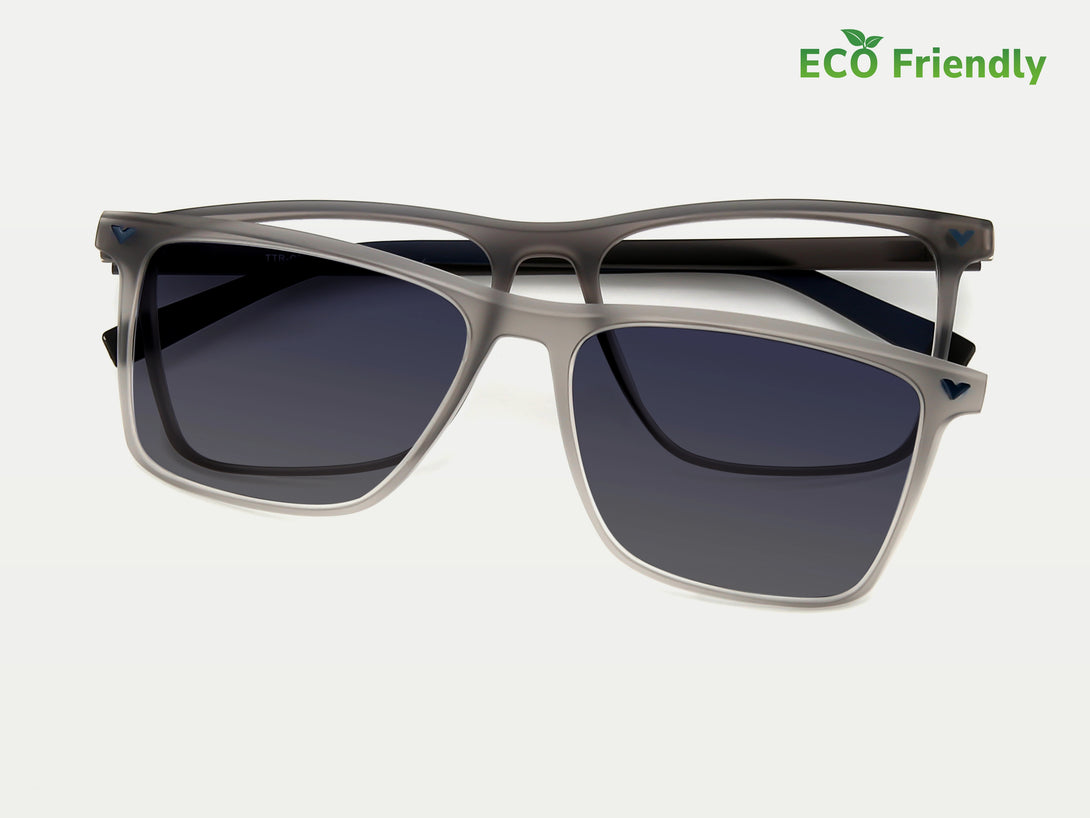 James | Eco-friendly TR Magnetic Clip-on Eyeglasses Sunglasses | ZanyLen New