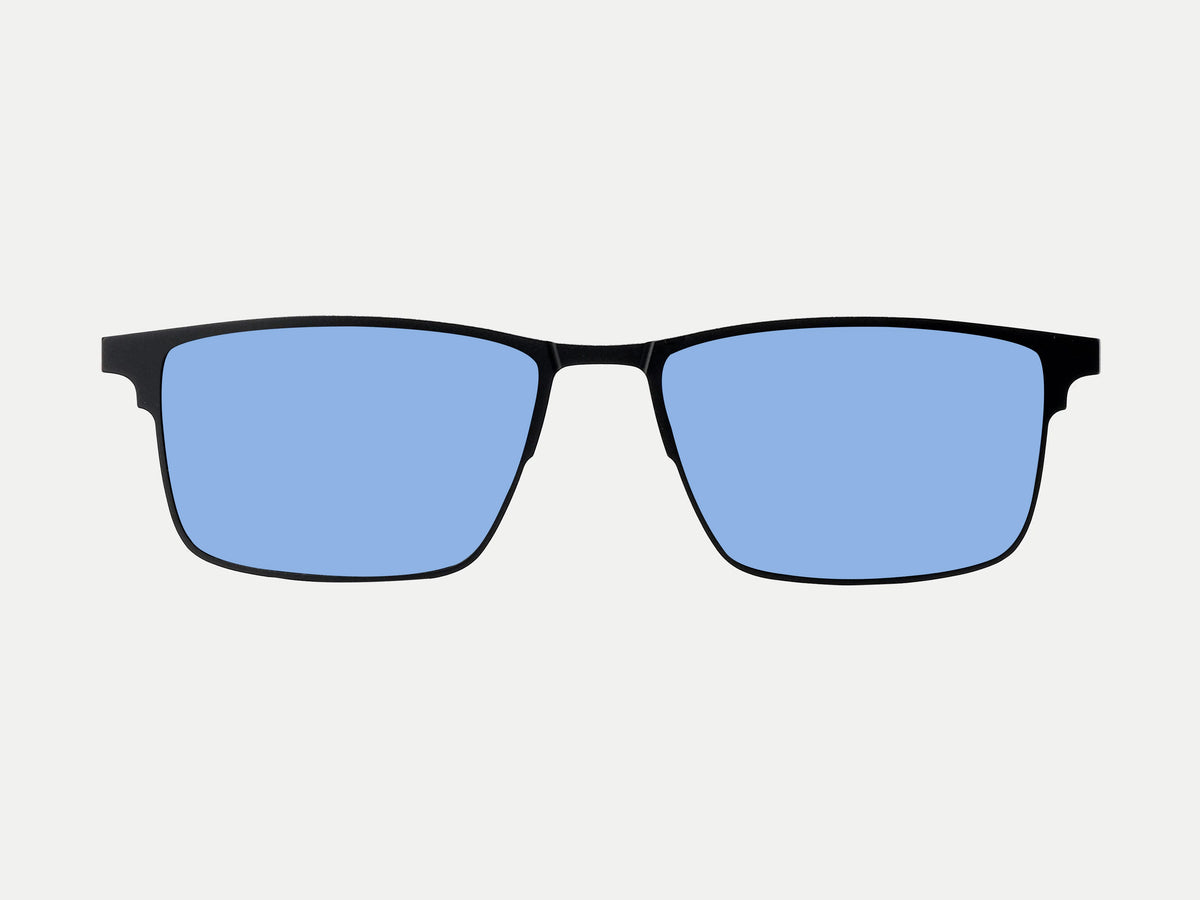 ZanyLen Jensen Men Black Magnetic Polarized Clip-on Glasses