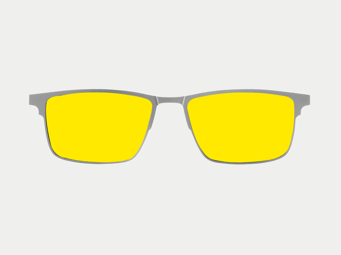 Jensen Magnetic Clip-on | Silver Frame
