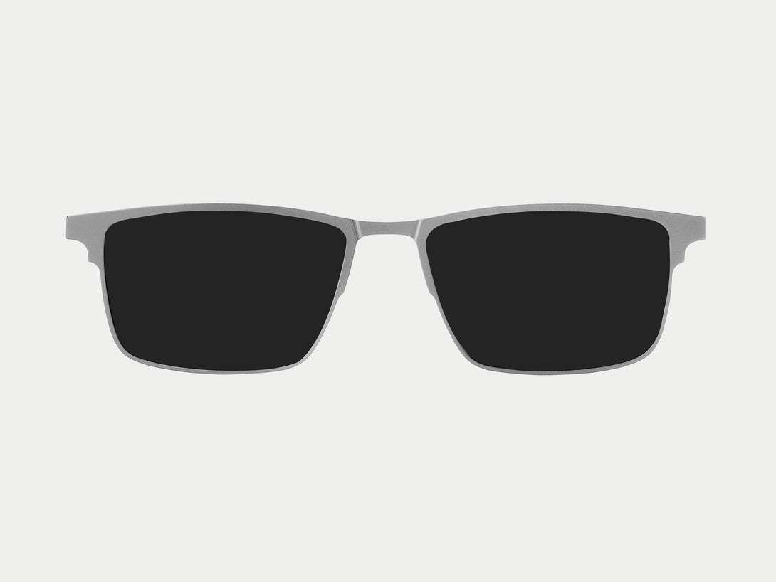 Jensen Magnetic Clip-on | Silver Frame