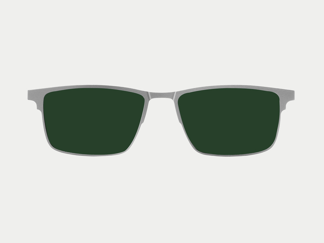 Jensen Magnetic Clip-on | Silver Frame