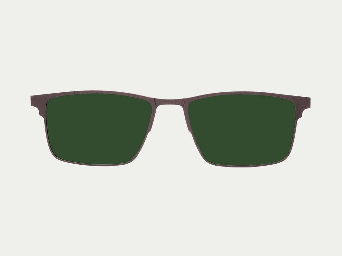 Jensen Magnetic Clip-on | Brown Frame