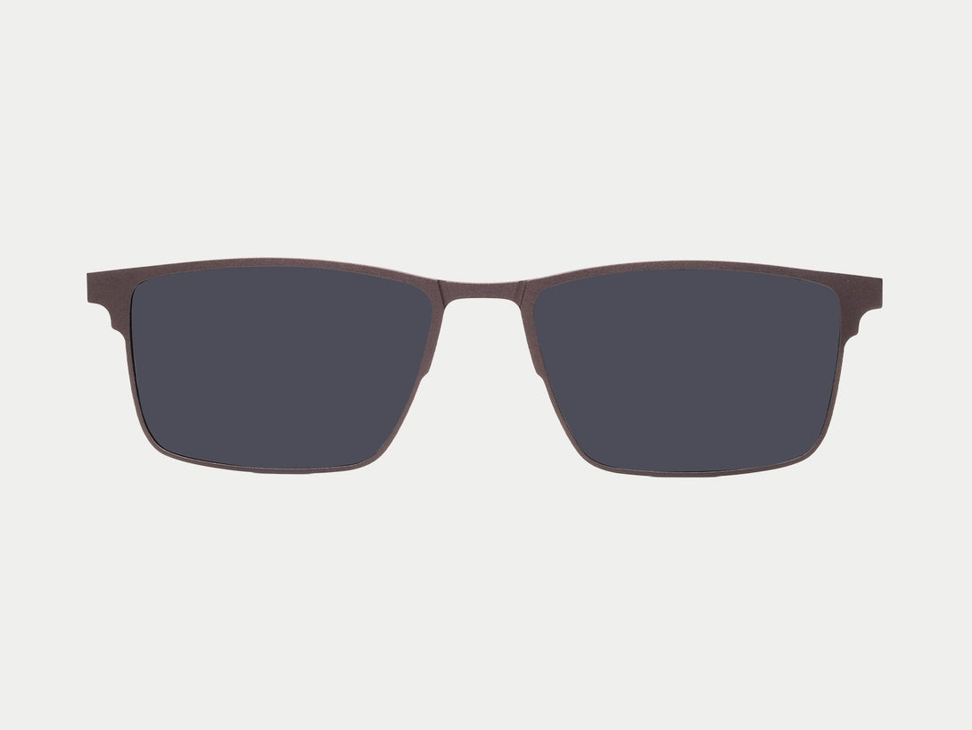 Jensen Magnetic Clip-on | Brown Frame