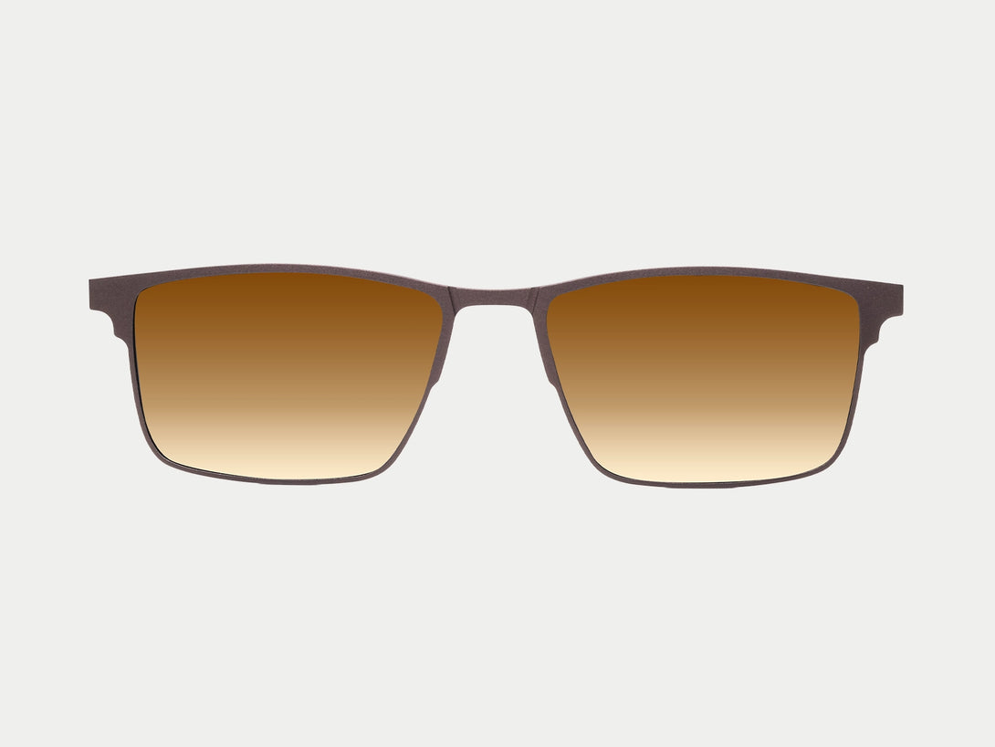 Jensen Magnetic Clip-on | Brown Frame