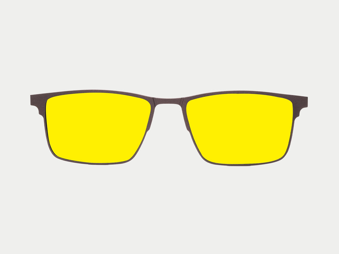 Jensen Magnetic Clip-on | Brown Frame