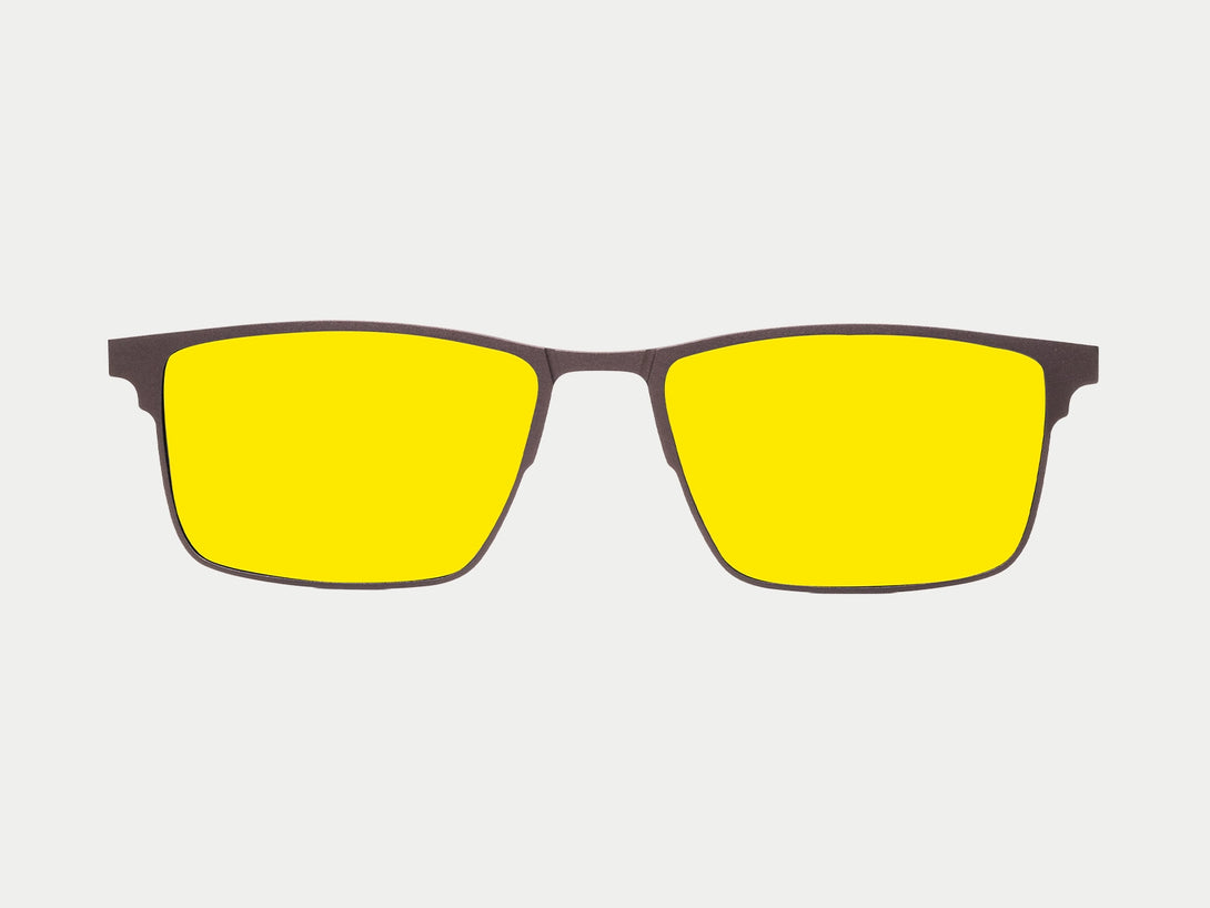 Jensen Magnetic Clip-on | Brown Frame