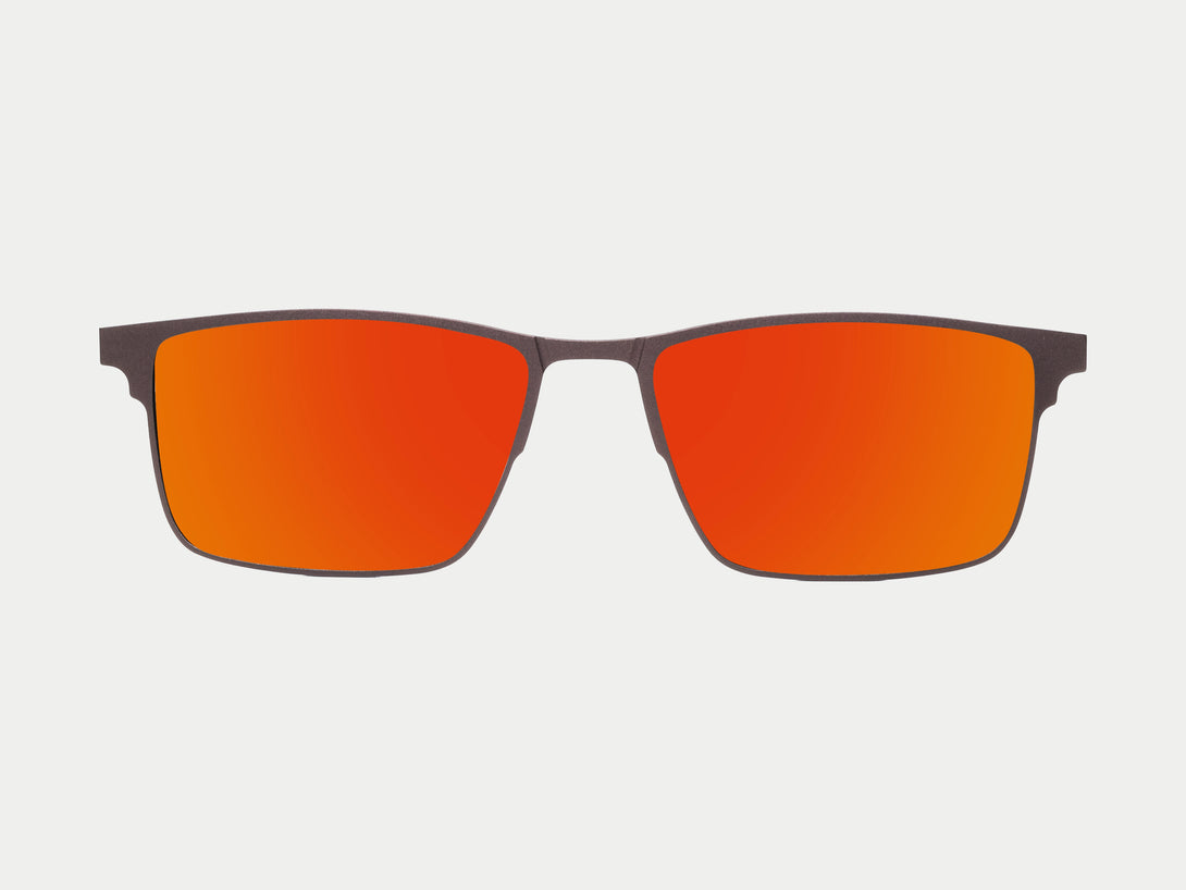 Jensen Magnetic Clip-on | Brown Frame