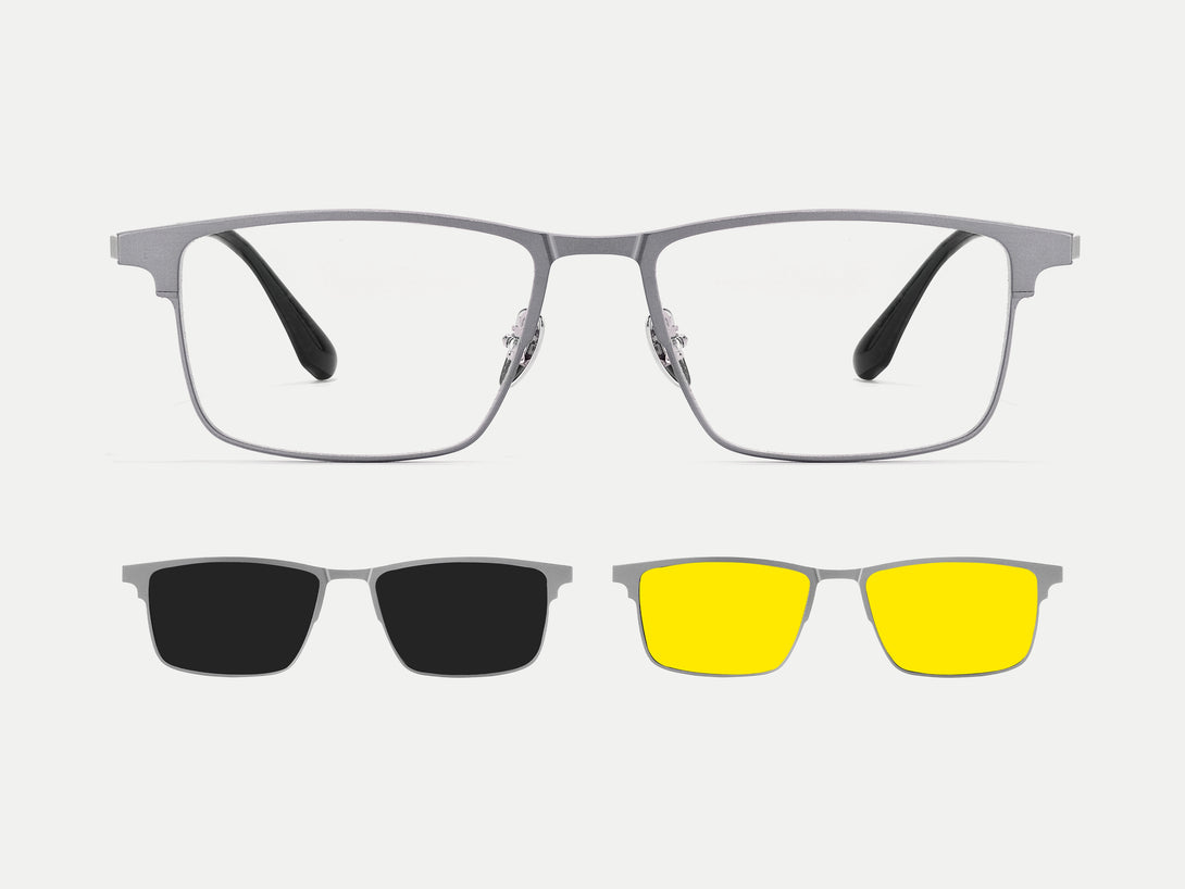 Jensen | Titanium Magnetic Clip-on Eyeglasses Sunglasses | ZanyLen Best Sellers
