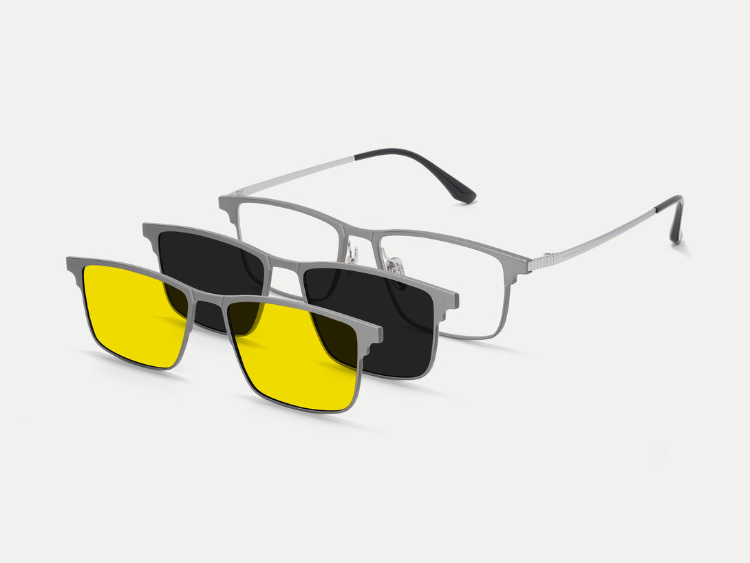 Jensen | Titanium Magnetic Clip-on Eyeglasses Sunglasses | ZanyLen Best Sellers