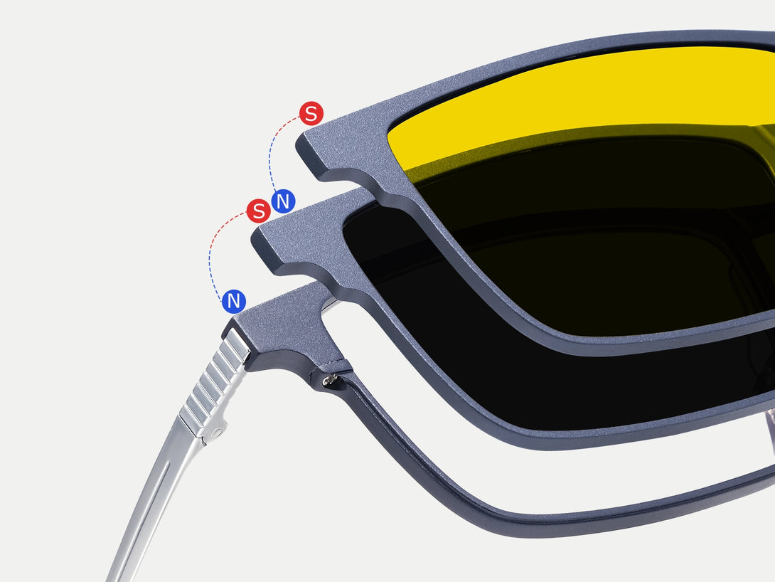 Jensen | Magnetic Clip-on Eyeglasses Sunglasses | ZanyLen Best Sellers