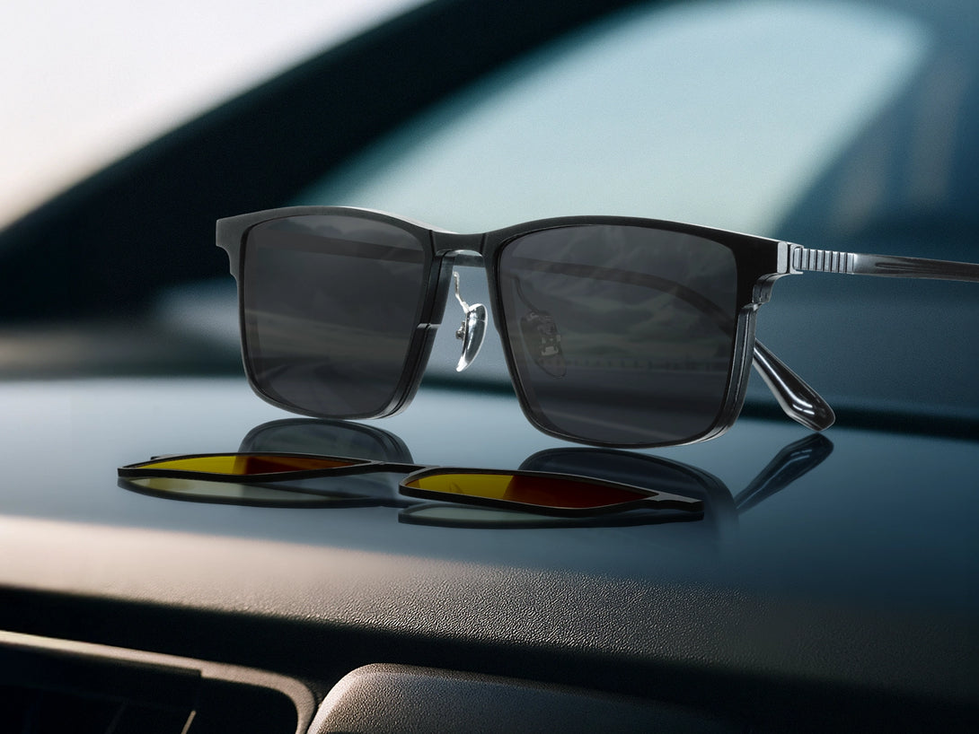 Jensen | Magnetic Clip-on Eyeglasses Sunglasses | ZanyLen Best Sellers
